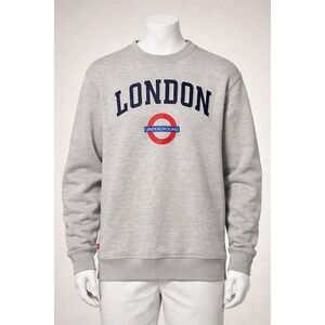 London Underground Sweatshirt Mens Large Gray Transport for London  Crewneck L